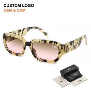 2025 Trending Vintage Style Brand Small Square Frame <b>Sun</b> Glasses <b>Shades</b> Multi-color Personalized Women Men Sunglasses Custom - Product Image 1