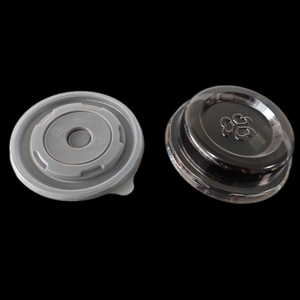 Dùng Một Lần Trong Suốt Pet Nhựa Phẳng Rõ Ràng Có Nắp Đậy Cho Cốc Giấy Bát Súp Nắp - Product Image 1