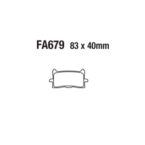 Pastillas de Freno de Disco para Motocicleta, Delanteras y Traseras, para FA679 HONDA CB CBR 125 300 600 <span class=keywords><strong>CRF</strong></span> <span class=keywords><strong>1000</strong></span> 1100 - Product Image 5