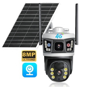V380Pro 4K 4G SIM Card 2Lens Outdoor <b>Camera</b> <b>Security</b> Color Night Vision PIR Detect IP Solar Surveillance <b>CCTV</b> PTZ Network <b>Camera</b> - Product Image 1