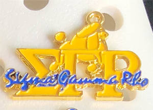 Breloques de chaussures Sigma Gamma Rho Ornements de chaussures SGRho Gold Caniche Jewels 1922 Sandal Charms Accessoire de chaussure - Product Image 3