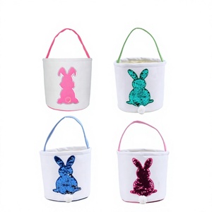 Cesta de Halloween de Lona, Cesta de Pascua Hecha en Vietnam, Decoración para Fiestas, Cesta Redonda de Lona - Product Image 1