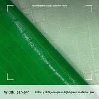 Cuir artificiel PVC 1,0 mm à motif écossais, doublé de fausse coton-éponge, tissu d'ameublement souple et épais à grain crocodile Y1829