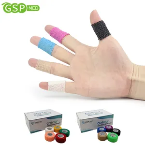 2.5cm Non-Woven Self-Adhesive Bandage Tubular Elastic Finger Cohesive Bandages ISO Medical Consumables