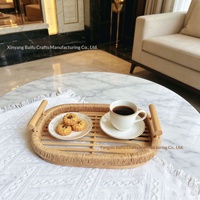 Panier à pain et plateau à fruits en bambou tressé à la main, pour la vente en gros, usage commercial, pour café, salon de thé, aromathérapie, pièce décorative minimaliste
