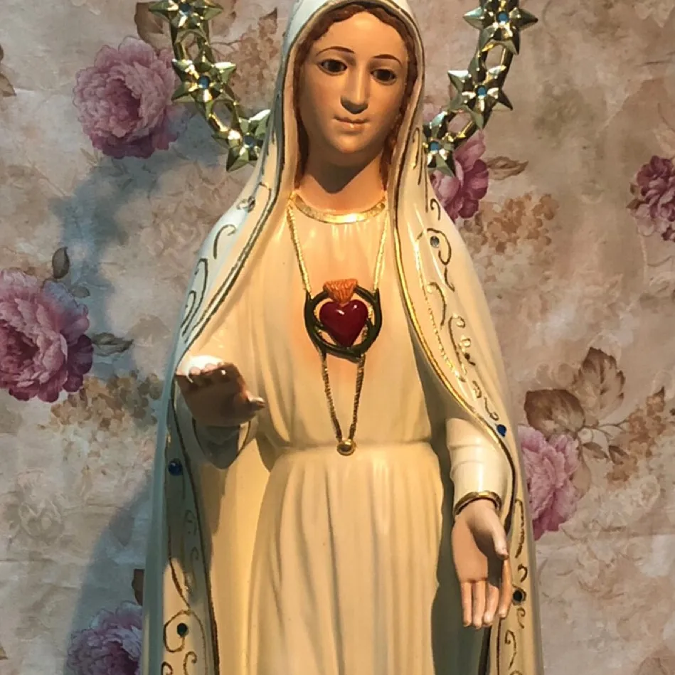 Our Lady of Fatima تمثال الدينية تمثال مريم العذراء مادونا المصنوعة في الصين