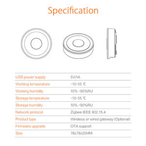 ZB-WG-5 Tuya Smart Life ZigBee Smart Wireless <b>Wired</b> Gateway Hub Home Smart Bridge Remote Linkage Devices WiFi Central <b>Control</b> - Product Image 3