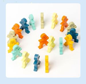 Blocs de construction colorés multifonctionnels et mignons pour garçons et filles, jouet d'équilibre en bois pour enfants - Product Image 4