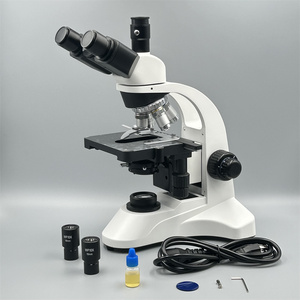 <span class=keywords><strong>Microscope</strong></span> biologique trinoculaire de qualité supérieure pour la recherche en laboratoire agricole, 1000X, avec <span class=keywords><strong>condenseur</strong></span> Abbe Spotlight - Product Image 2