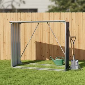EWF19328-H150 <span class=keywords><strong>Abri</strong></span> <span class=keywords><strong>de</strong></span> rangement extérieur pour bûches au design pratique et populaire, avec gouttières d'évacuation <span class=keywords><strong>de</strong></span> l'eau - Product Image 1