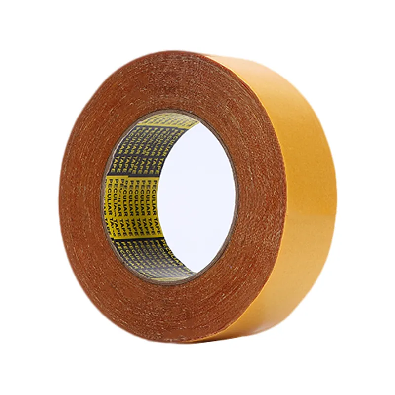 Waterproof Repair Hot Melt 280 MIC Double Sided Adhesive Fabric Yellow Exhibition Cloth Tape