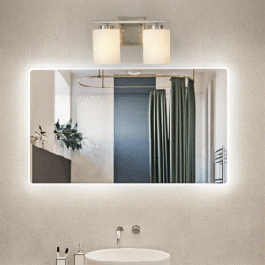 Luce di vanità calda del bagno del cromo di vetro bianco <span class=keywords><strong>3</strong></span>-Light della fabbrica - Product Image 4
