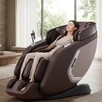 Fauteuil de massage corporel complet Zhouqi Premium 3D Mech Zero Gravity avec commande vocale IA, Bluetooth sans fil et écran LCD