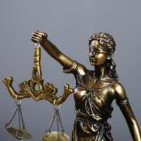 Sculpture personnalisée en bronze de Thémiès, déesse de la justice, statue en résine de la Dame de la Justice pour la décoration de la maison, du bureau, de la bibliothèque, de la salle d'avocats
