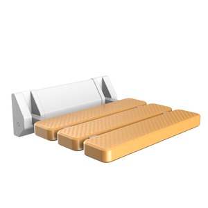 Taitai Protection Wall Mounted <b>Shower</b> Chair <b>Folding</b> Toilet <b>Stool</b> Anti Slip Yellow 250kg Capacity Bathroom Safety Equipment - Product Image 3
