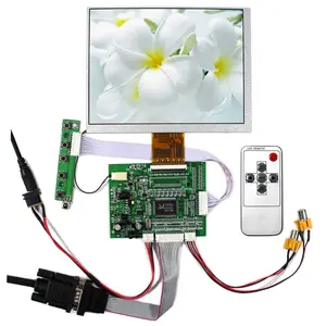 LCD Controller Board with Reversing VGA 2AV input reversing driver board vga 2av lcd for 7inch 800x600 Tft Lcd Display Panels