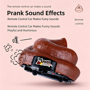 Voiture télécommandée en plastique amusante pour enfants, jouet farfelu et original, idéale pour les fêtes, le poisson d'avril, ou comme cadeau. - Product Image 4