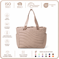 Sac fourre-tout professionnel en nylon pour ordinateur portable 16 pouces avec poches latérales extensibles, poignée de bagage et multiples compartiments organisateurs OEM ODM