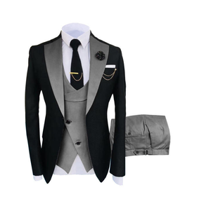 Costume de Mariage et de Cérémonie pour Homme, Trois Pièces, Élégant, Couleurs Mixtes, Grande Taille, 100% Polyester, Idéal pour le Marié et les Garçons d'Honneur - Product Image 3