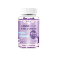 Gummies de Vitamines au Magnésium OEM/ODM avec Glycinate de Magnésium, Calcium, Zinc, Vitamines pour les Jambes et les Muscles