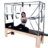 Lit de yoga multifonctionnel Praticek Cadillac pour femmes, équipement d'entraînement triple fonction en chêne du Shandong
