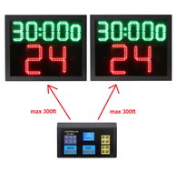 Minuterie de compte à rebours numérique portable 0-99 secondes, affichage LED personnalisé, chronomètre de tir au basket-ball et contrôleur avec trépieds