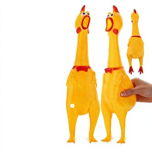 ของเล่นไก่กรีดร้อง วัสดุพีวีซี ไก่กรีดร้องคลายเครียด ไก่กรีดร้องตลกๆ ไก่ต่อสู้กรีดร้องสำหรับเด็กชายและเด็กหญิง - Product Image 1