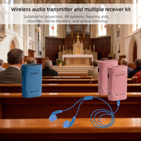 Module audio de diffusion sans fil 2,4 G PCBA avec puce Nordic, un émetteur pour plusieurs récepteurs, système de guide touristique sans fil