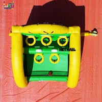 Jeu de sport gonflable commercial en PVC 2-en-1 : tir et lancer de ballon de basket pour le plaisir