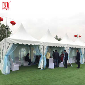 Carpa Pagoda de PVC Blanca de Alta Calidad 3x3 4x4 5x5 en Venta - Product Image 5