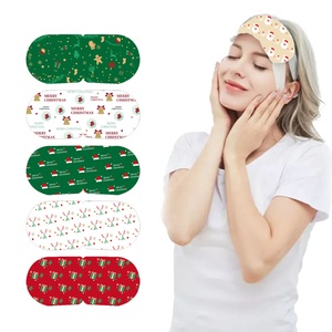 <span class=keywords><strong>Masque</strong></span> oculaire <span class=keywords><strong>thermique</strong></span> jetable pour Noël, chaleur apaisante, confort pour dormir pendant les fêtes - Product Image 2