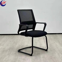 Silla de Oficina Simple con Respaldo, Apta para Computadora y Dormitorio, Ideal para Capacitación y Negociación