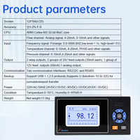 Totalizador de Flujo Industrial GT30XF con Pantalla LCD, Entrada 4-20mA/0-10mA, Protocolo RS232 RS485 Modbus RTU, Alimentación 220VAC/24VDC, OEM