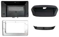 Meihua 10,1 pouces Nouveau cadre de tableau de bord stéréo Fascia Radio DVD pour Chevrolet Onix 2019+ avec faisceau de câbles Canbus