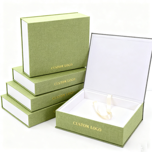 Tùy chỉnh in ấn thời gian lớn Capsule Linen hộp bộ nhớ và nam châm đóng cửa với lưu niệm hộp - Product Image 2