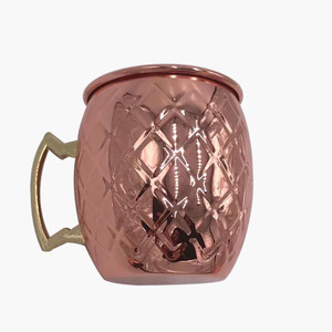 Moscow mule 500ml copper drinking mugs solid stainless steel moscow mule <span class=keywords><strong>beer</strong></span> cup mug set - Product Image 3