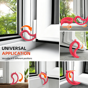 Fermaporta a forma di uccello astratto stampato in 3D, regolabile, decorativo, per fissaggio di porte, balconi e finestre - Product Image 3