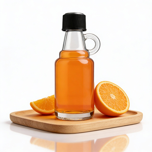 <strong>Wholesale</strong> <strong>Custom</strong> Direct Sales 30ml <strong>Mini</strong> Portable Flat-Handled Glass Wine <strong>Bottles</strong> Suitable for Whiskey Vodka and Fruit Juice - Product Image 1