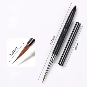 Kolinsky Nail Art Painting <b>Brush</b> Gradient Nail Liner <b>Brushes</b> Acrylic Lines Striping Drawing Watercolor Painting Manicure Tool - Product Image 6