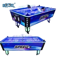 Máquina de juego eléctrica para niños y adultos, juguete de mesa de Hockey de aire de estrella de lujo de 7 pies y 8 pies, económica, operada por monedas grandes
