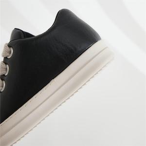 Chaussures décontractées unisexes en PU avec logo personnalisé pour femme, style <span class=keywords><strong>marche</strong></span>, basses, à lacets, baskets moelleuses pour femme - Product Image 6