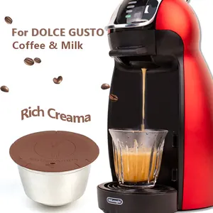 Thép không gỉ tái sử dụng cà phê viên nang cho Dolce Gusto viên nang rỗng Cà phê Pod Sữa Viên nang lọc cà phê bơm lại