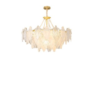 French Cream Style Chandelier Led <b>Light</b> Round Multi Head Ceiling Lamp For Living Room Bedroom Home Decor - Product Image 2