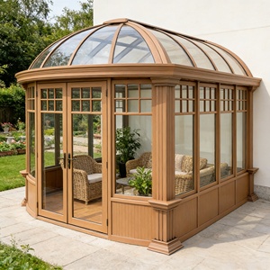 Solárium de aleación de aluminio para villas de alta gama y residencias privadas, con vidrio templado aislante de doble capa para retención térmica. - Product Image 6