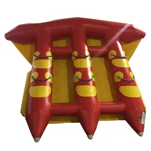 गर्मियों में गर्म बिक्री inflatable फ्लाइंग फिश केले नाव उड़ान inflatable नाव कीमत