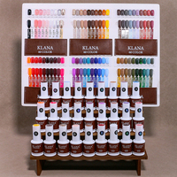 KLANA Salon DIY Set de 60 Colores de Esmalte de Uñas en Gel No Tóxico, Removible con UV LED, con Bolsa de Almacenamiento Portátil, Venta al por Mayor ODM OEM