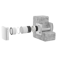 Airwoods Chambre simple ERV Récupérateur d'air Récupérateur d'énergie Ventilateur Système de ventilation Récupération de chaleur Ventilation Chambre simple