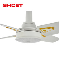 Lámpara de Techo LED con Control Remoto para el Hogar, Lámparas Colgantes de 4 Aspas con Ventilador y Control Remoto para Dormitorio