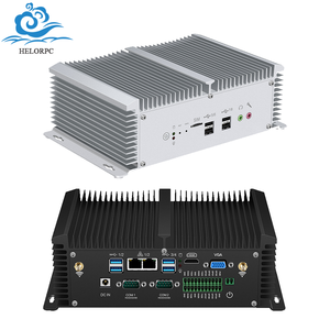 Mini PC Helorpc I7 7500U <span class=keywords><strong>I5</strong></span> 7200U I3 4005U, Win10 Linux RS232 MSATA, Doble Gigabit VGA, 8 USB, Computadora Industrial sin Ventilador - Product Image 1