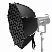 Softbox Parabola Octagon 65cm Mudah Dilipat dengan Mount Bowens untuk Fotografi Studio, Makeup, Live Stream, dan Pencahayaan Octagon